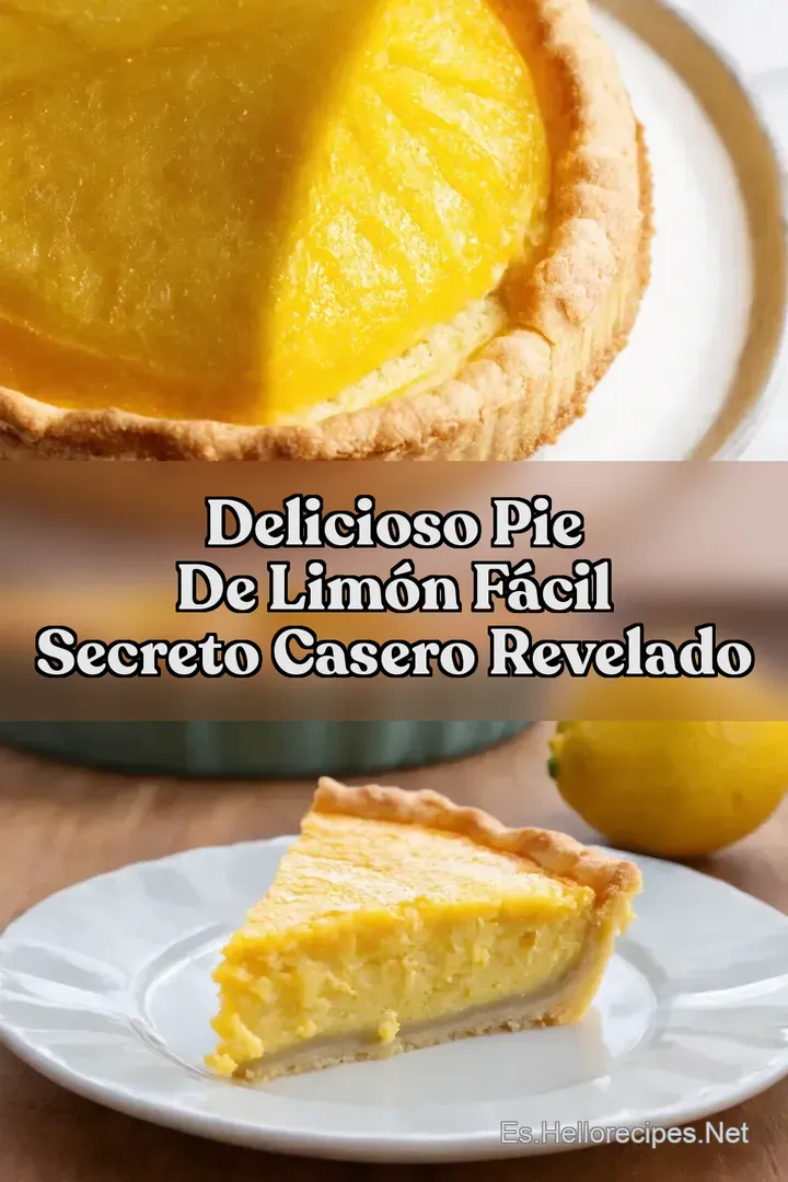 Delicioso Pie de Lim&oacute;n F&aacute;cil Secreto Casero Revelado