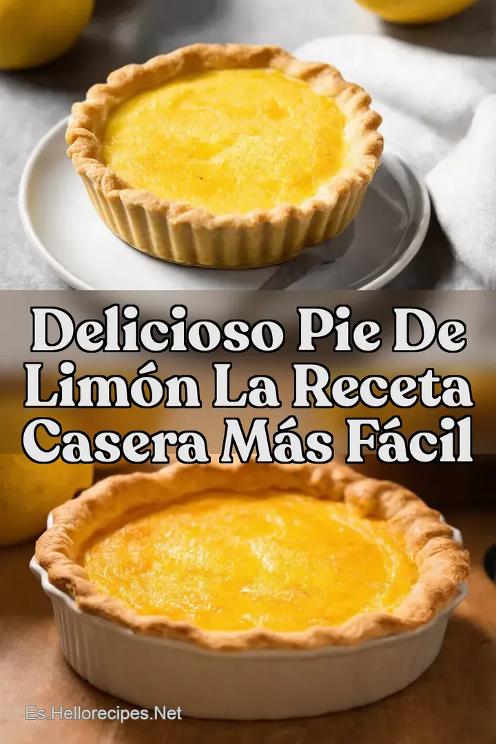 Delicioso Pie de Lim&oacute;n La Receta Casera M&aacute;s F&aacute;cil