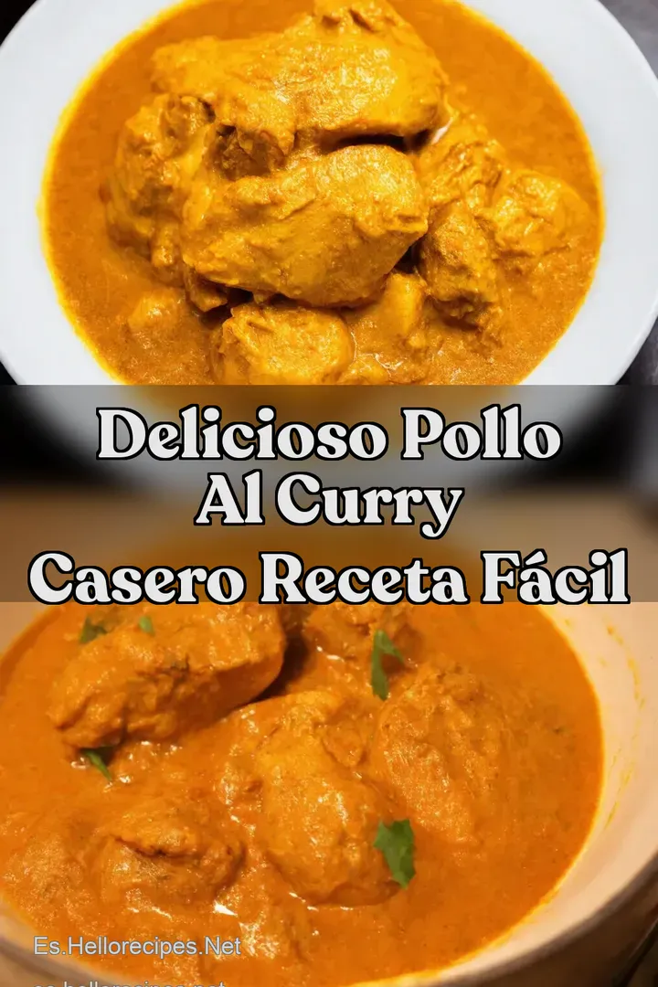 Delicioso Pollo al Curry Casero Receta F&aacute;cil