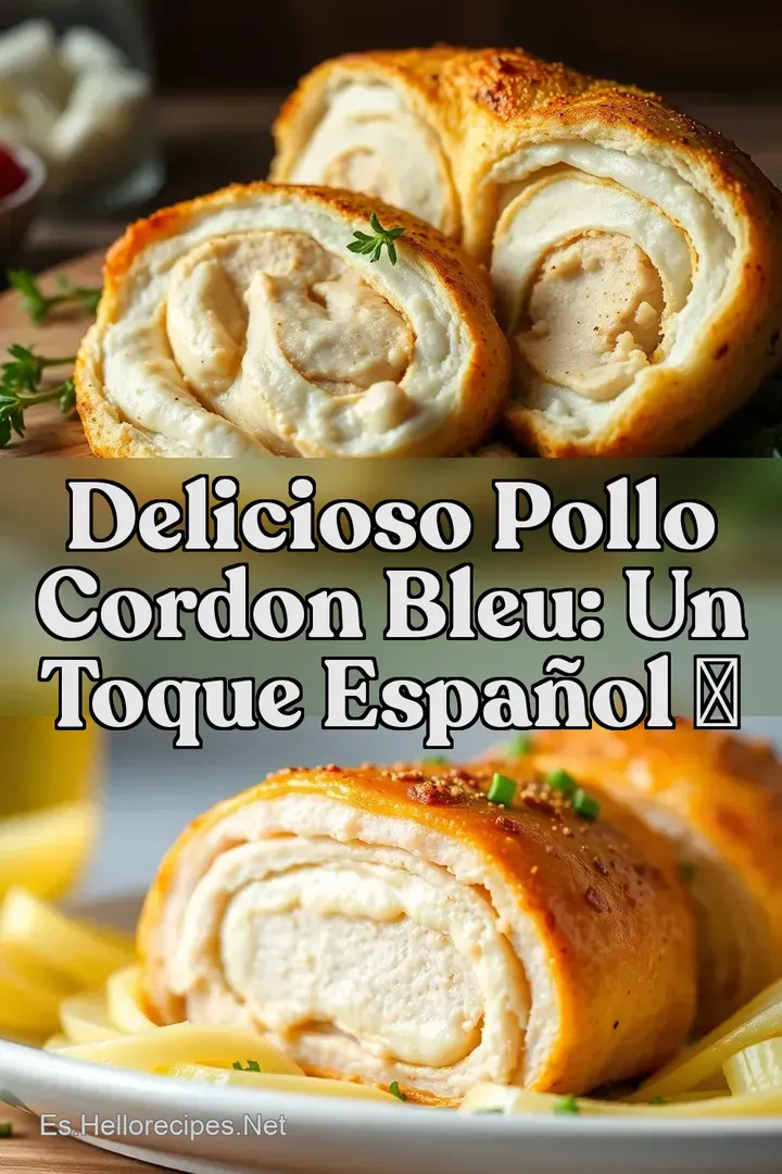 Delicioso Pollo Cordon Bleu: Un Toque Espa&ntilde;ol ✨