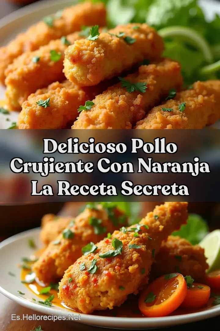 Delicioso Pollo Crujiente con Naranja La Receta Secreta