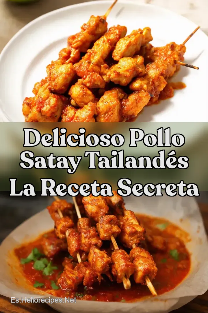 Delicioso Pollo Satay Tailand&eacute;s La Receta Secreta