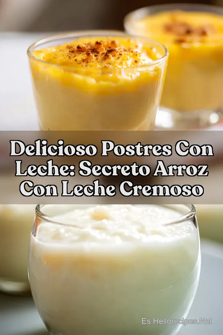 Delicioso Postres con Leche: Secreto Arroz con Leche Cremoso