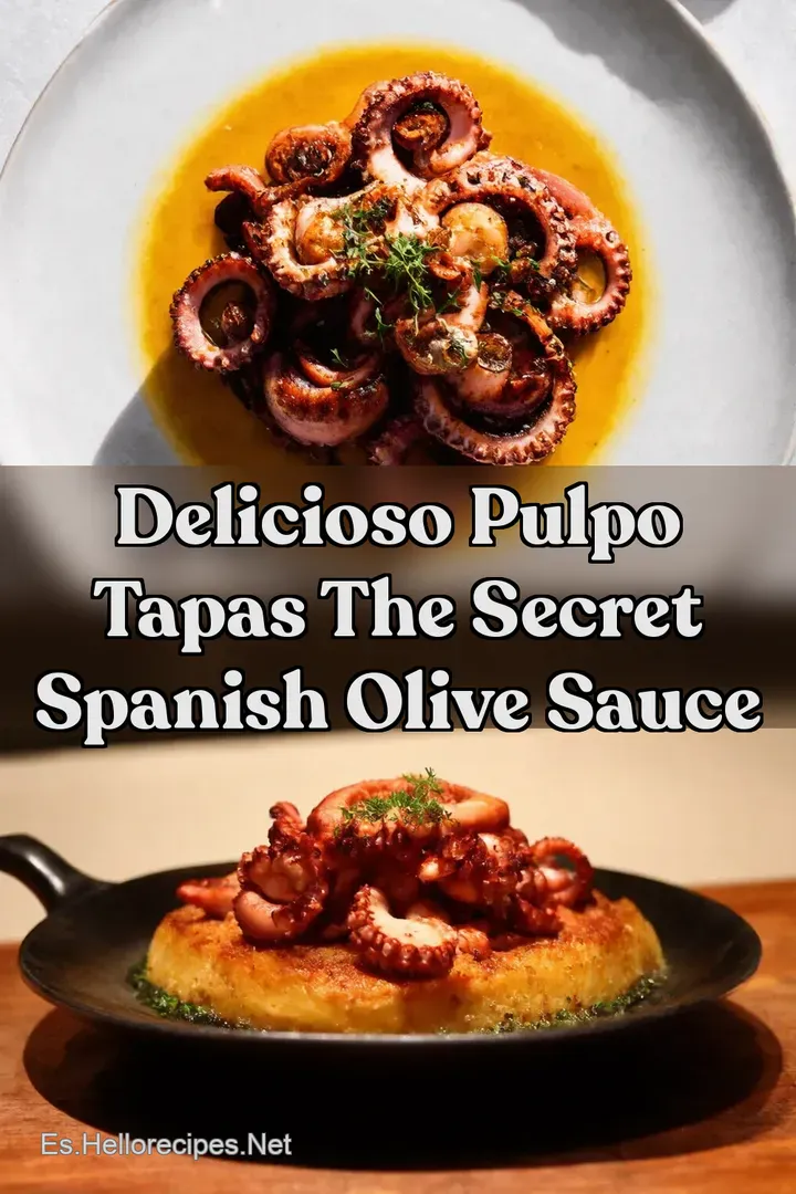 Delicioso Pulpo Tapas The Secret Spanish Olive Sauce