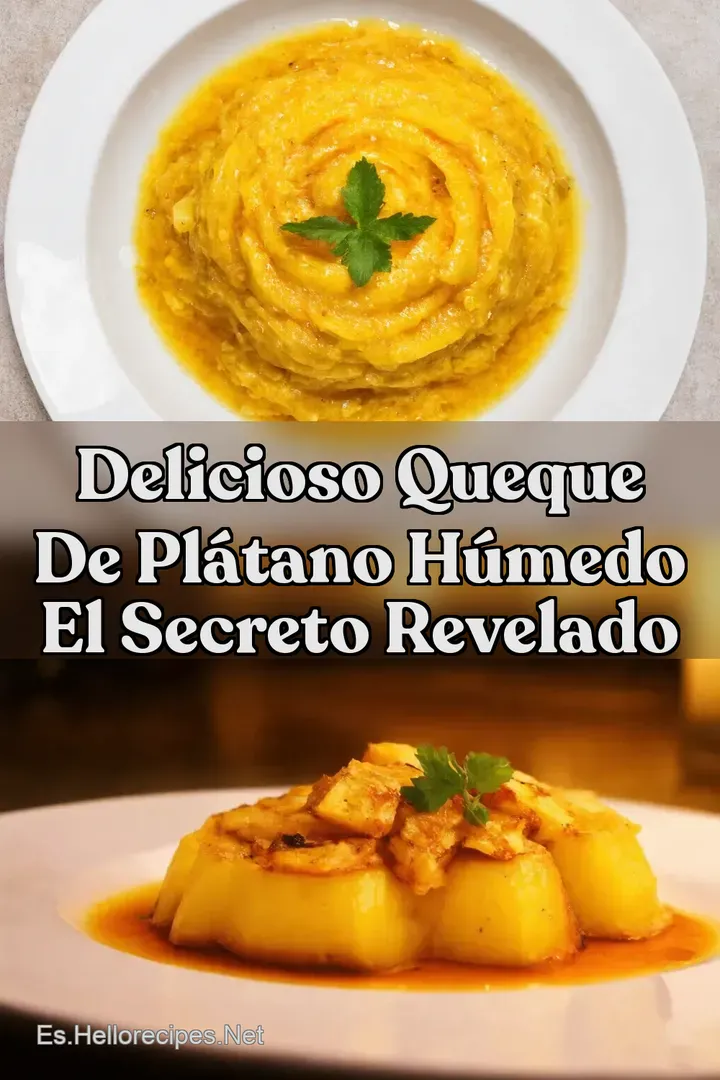 Delicioso Queque de Pl&aacute;tano H&uacute;medo El Secreto Revelado