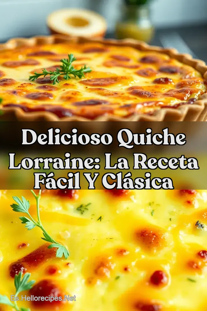 Delicioso Quiche Lorraine: La Receta F&aacute;cil y Cl&aacute;sica