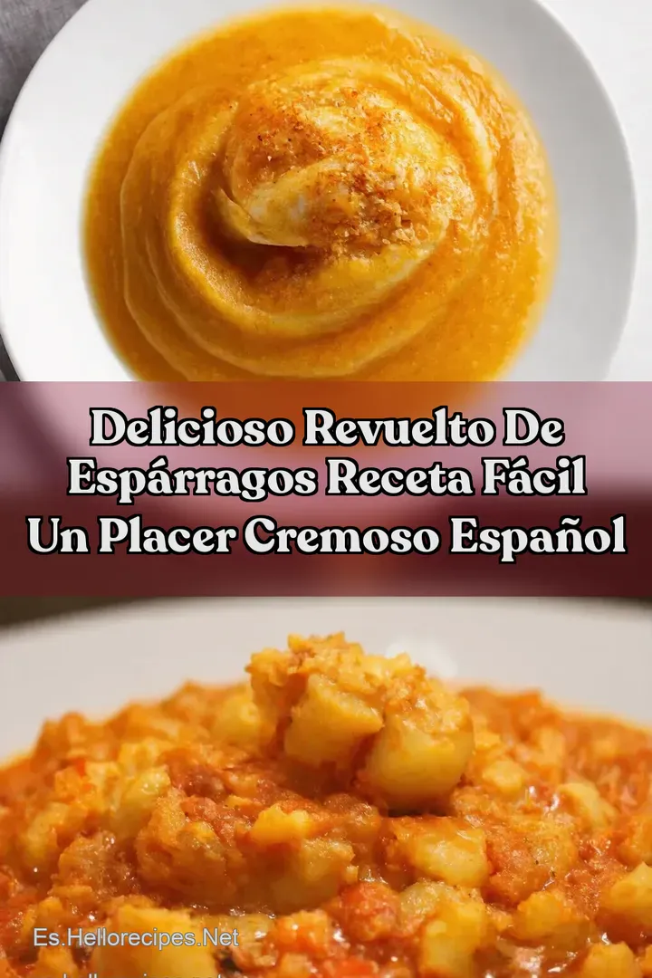 Delicioso Revuelto de Esp&aacute;rragos Receta F&aacute;cil Un Placer Cremoso Espa&ntilde;ol