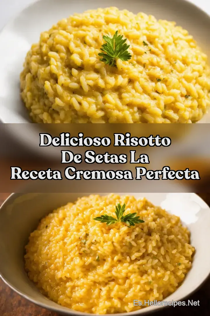Delicioso Risotto de Setas La Receta Cremosa Perfecta