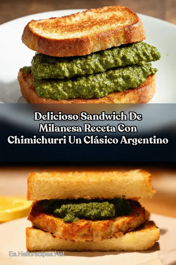 Delicioso Sandwich de Milanesa Receta con Chimichurri Un Cl&aacute;sico Argentino