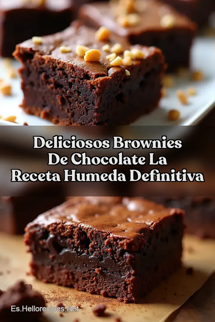 Deliciosos Brownies de Chocolate La Receta Humeda Definitiva