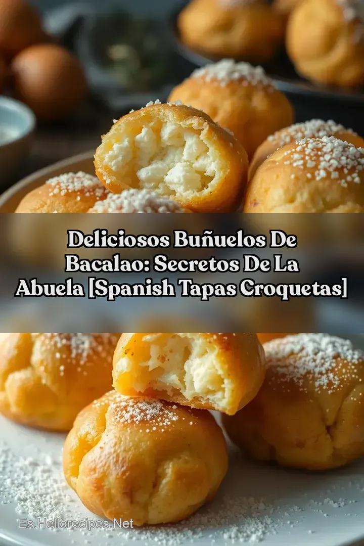 Deliciosos Bu&ntilde;uelos de Bacalao: Secretos de la Abuela [Spanish Tapas Croquetas]