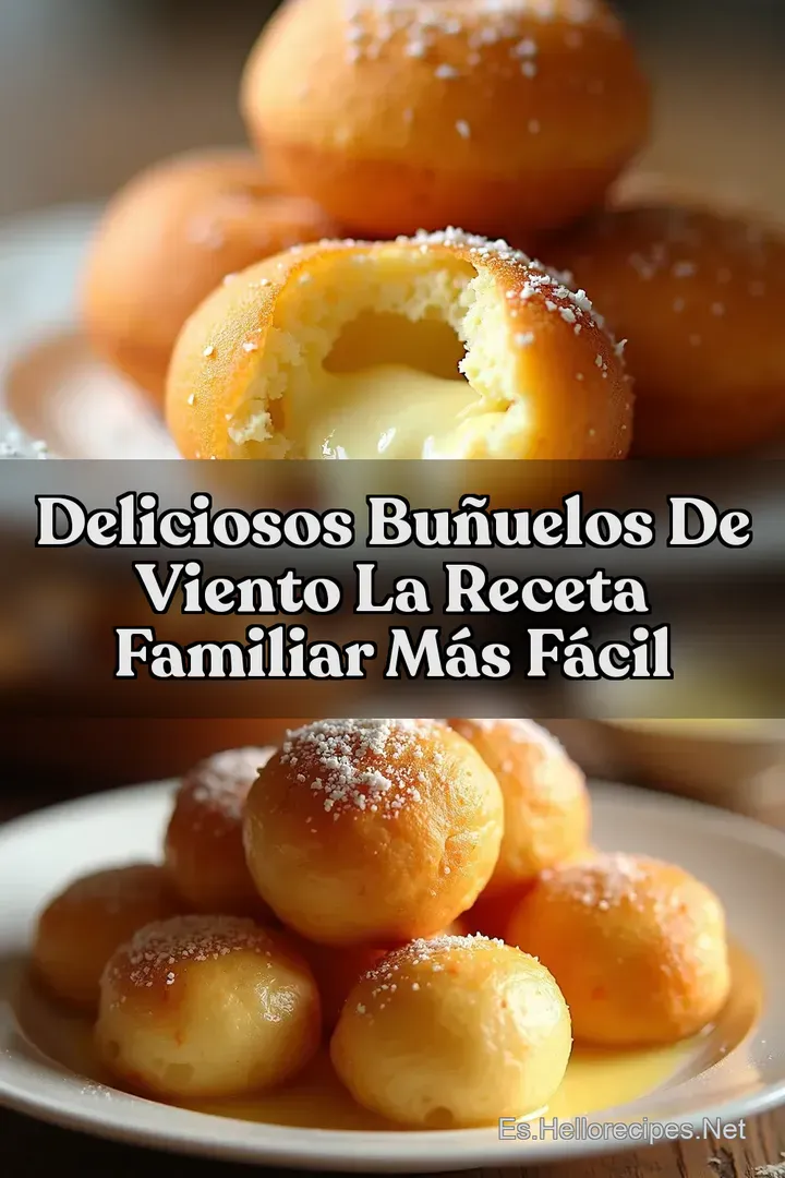 Deliciosos Bu&ntilde;uelos de Viento La Receta Familiar M&aacute;s F&aacute;cil