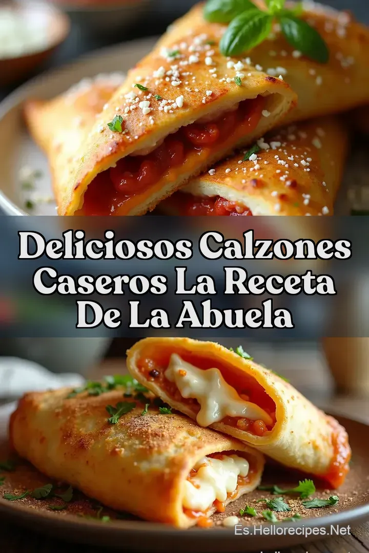Deliciosos Calzones Caseros La Receta de la Abuela