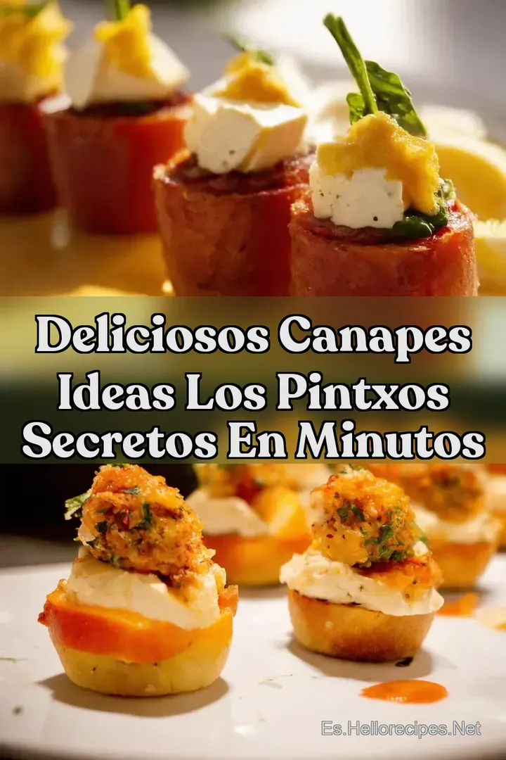 Deliciosos Canapes Ideas Los Pintxos Secretos En Minutos