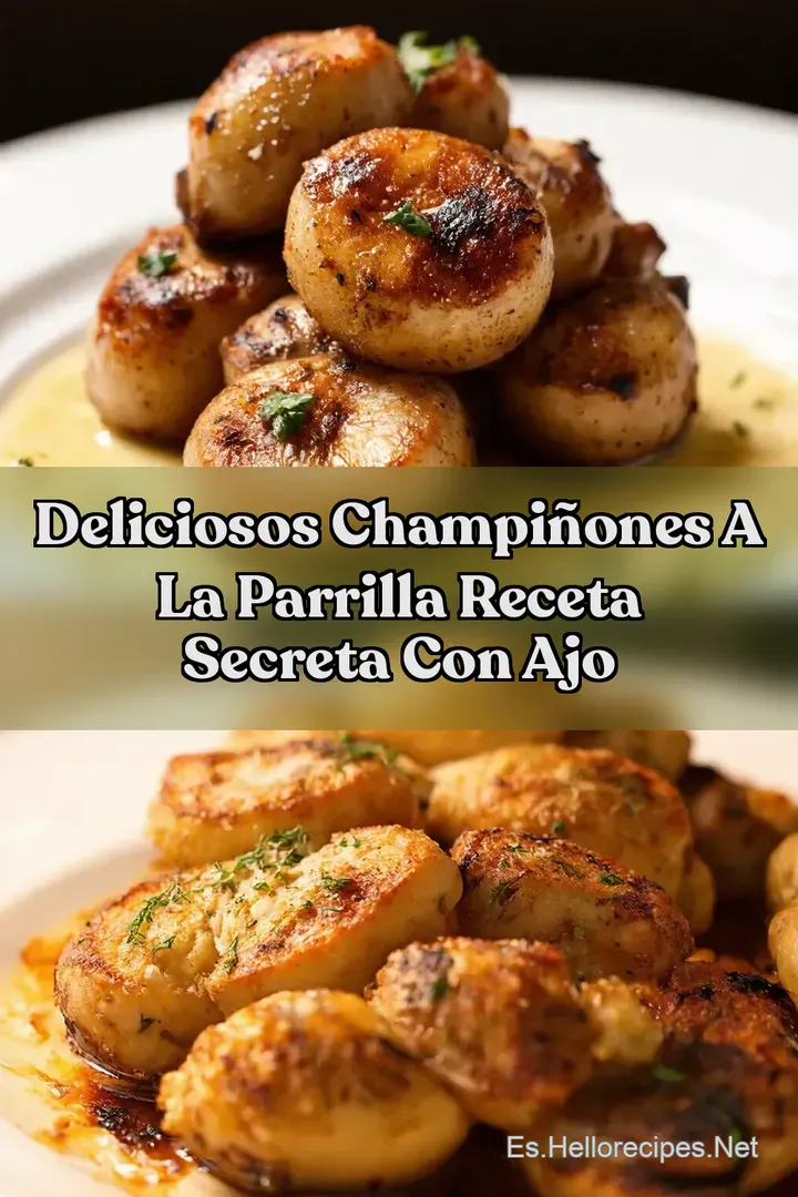 Deliciosos Champi&ntilde;ones a la Parrilla Receta Secreta con Ajo