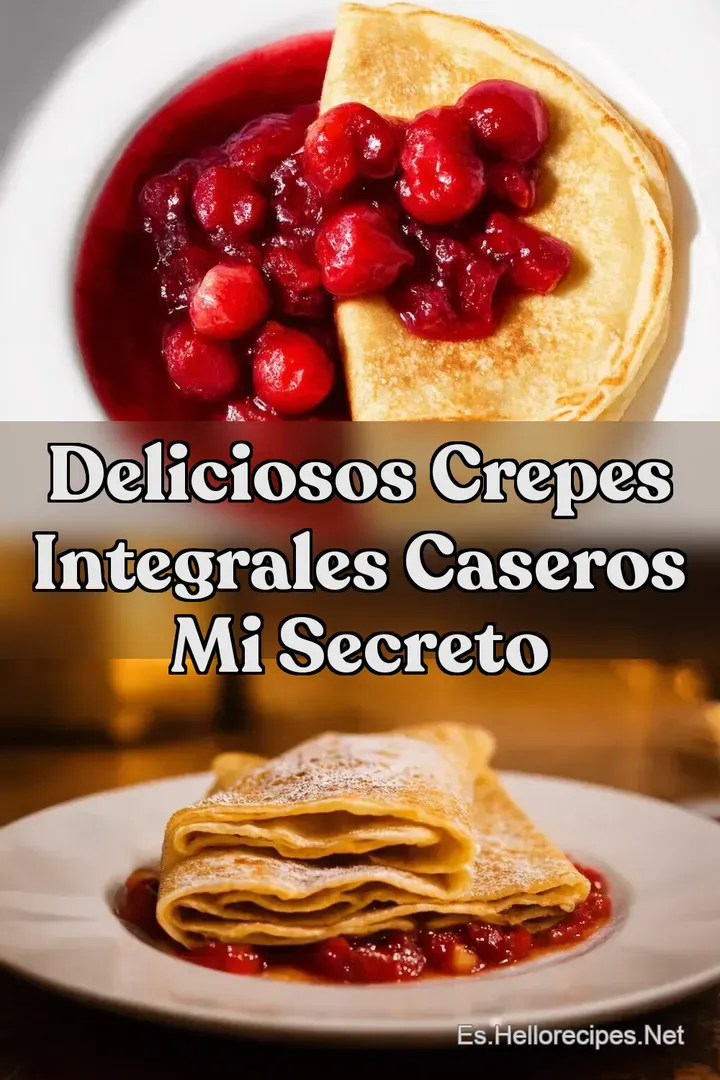 Deliciosos Crepes Integrales Caseros Mi Secreto