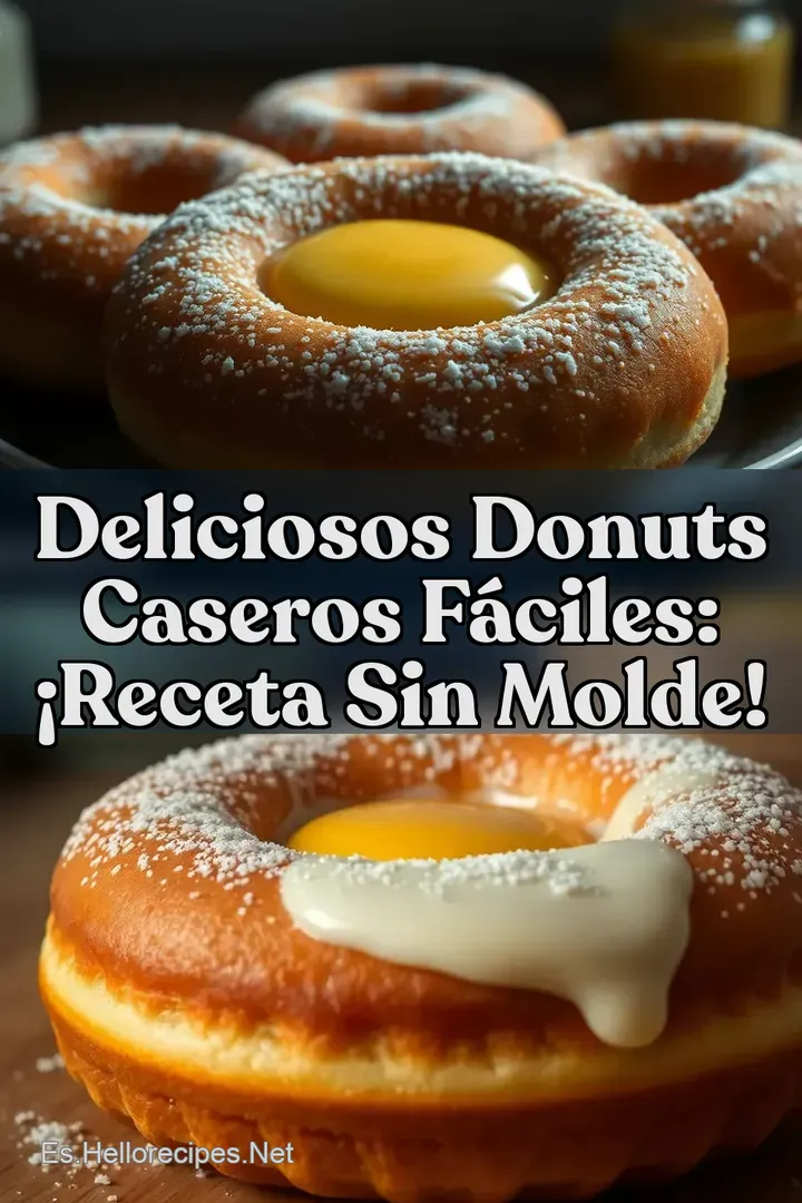 Deliciosos Donuts Caseros F&aacute;ciles: &iexcl;Receta sin Molde!