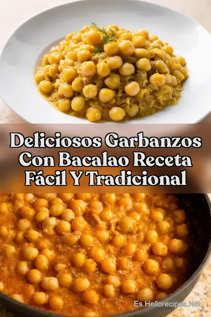 Deliciosos garbanzos con bacalao Receta f&aacute;cil y tradicional