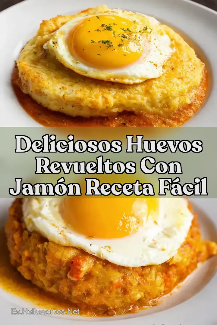 Deliciosos Huevos Revueltos con Jam&oacute;n Receta F&aacute;cil