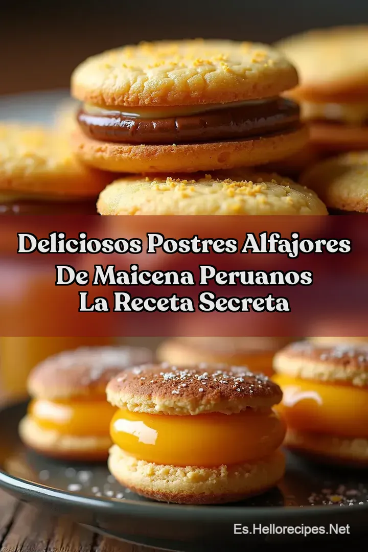 Deliciosos Postres Alfajores de Maicena Peruanos La Receta Secreta