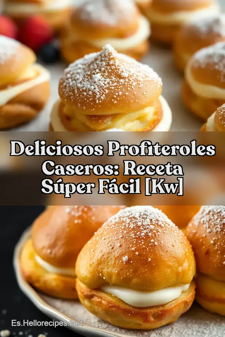 Deliciosos Profiteroles Caseros: Receta S&uacute;per F&aacute;cil [kw]