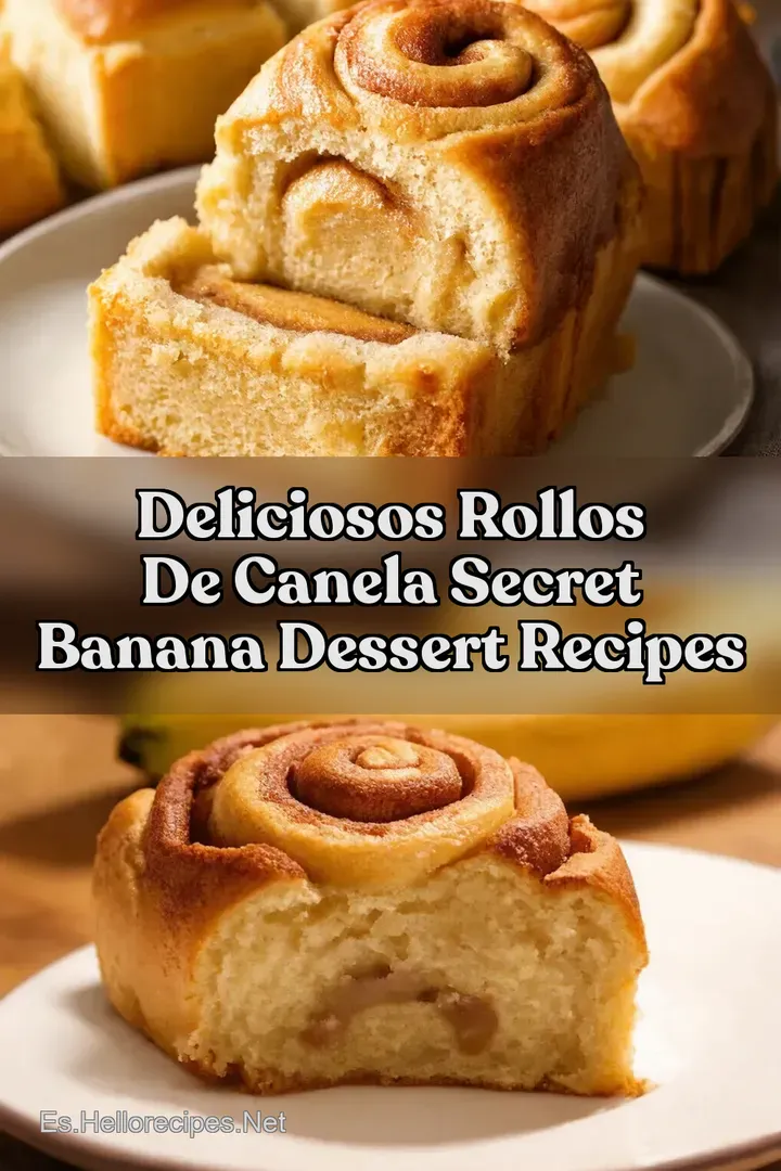 Deliciosos Rollos de Canela Secret Banana Dessert Recipes