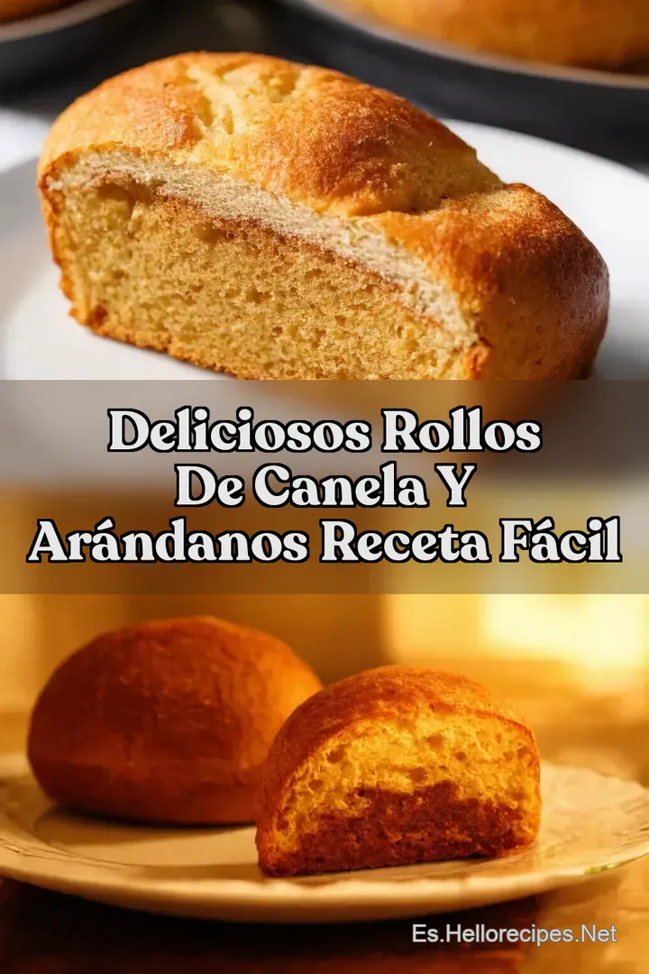 Deliciosos Rollos de Canela y Ar&aacute;ndanos Receta F&aacute;cil