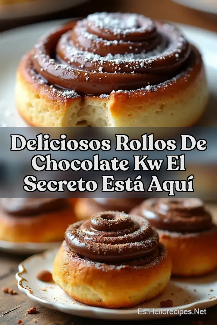 Deliciosos Rollos de Chocolate kw El Secreto Est&aacute; Aqu&iacute;