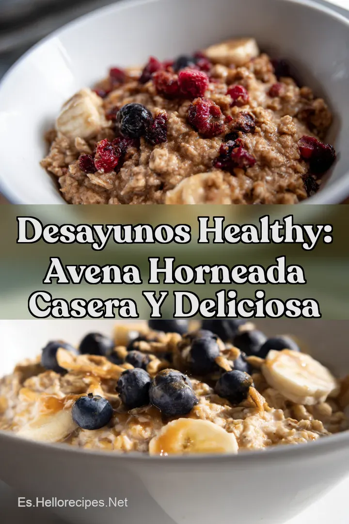 Desayunos Healthy: Avena Horneada Casera y Deliciosa