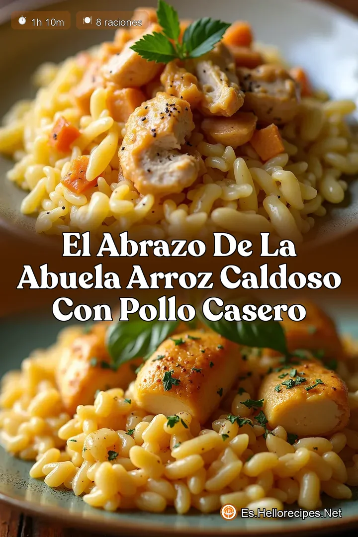 El Abrazo de la Abuela Arroz Caldoso con Pollo Casero