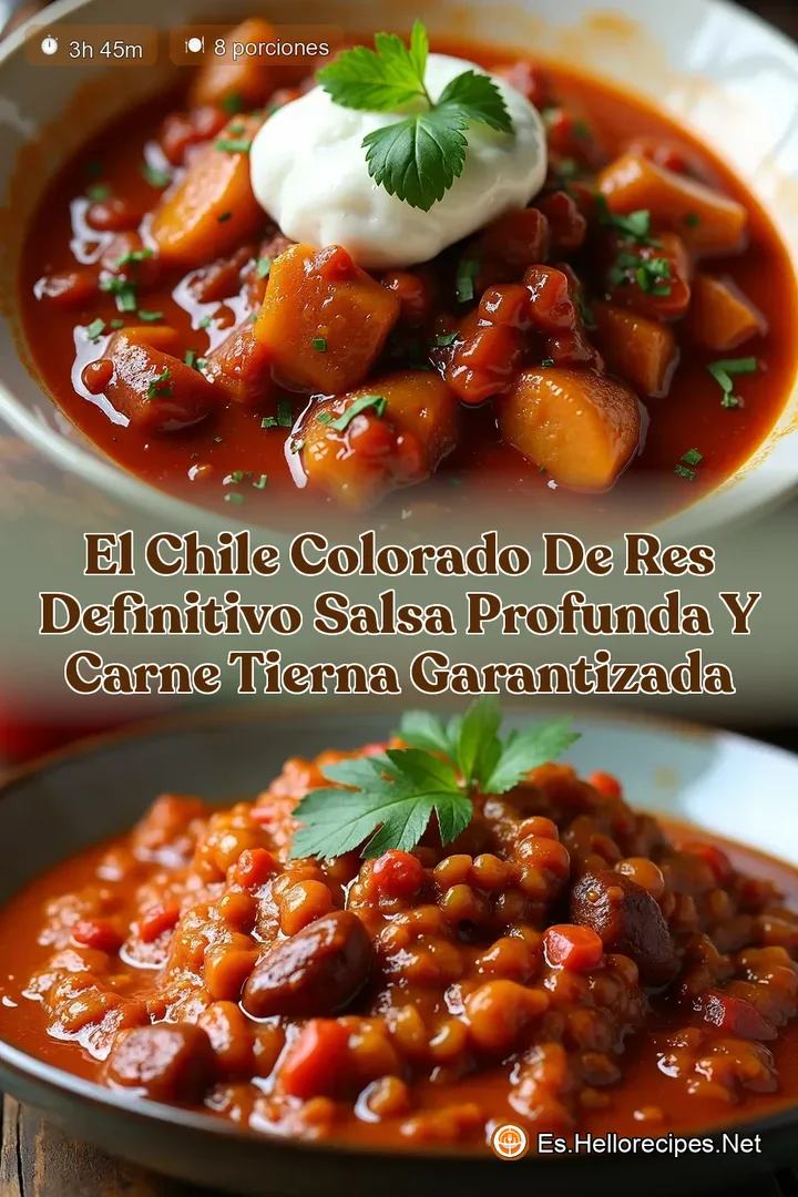 El Chile Colorado de Res Definitivo Salsa Profunda y Carne Tierna Garantizada