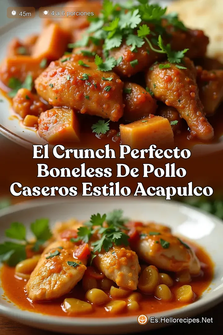 El Crunch Perfecto Boneless de Pollo Caseros Estilo Acapulco