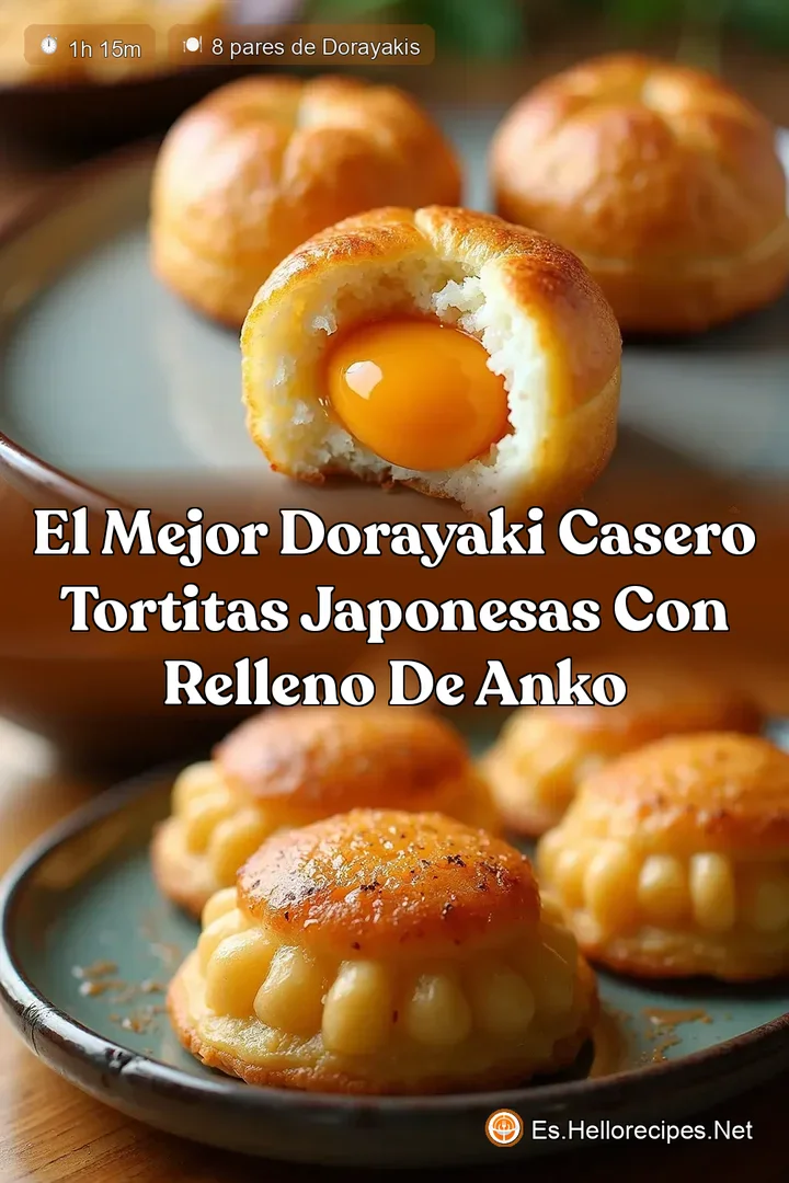 El Mejor Dorayaki Casero Tortitas Japonesas con Relleno de Anko