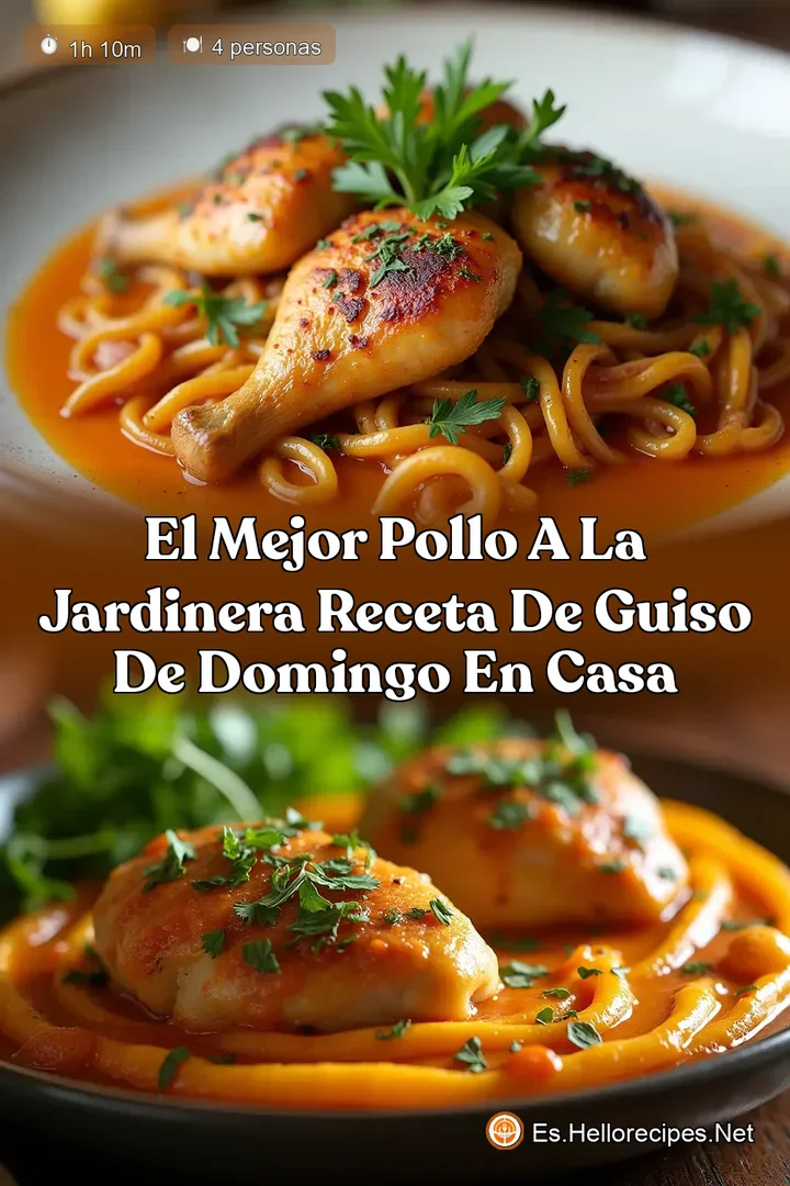El Mejor Pollo a la Jardinera Receta de Guiso de Domingo en Casa