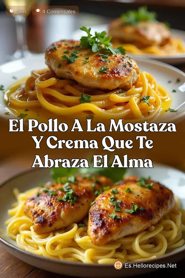 El Pollo a la Mostaza y Crema que te Abraza el Alma