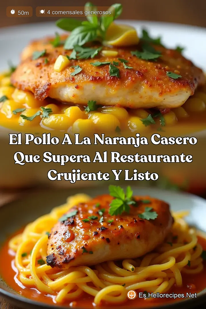 El Pollo a la Naranja Casero que Supera al Restaurante Crujiente y Listo