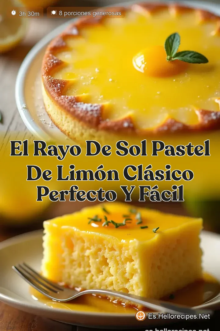 El Rayo de Sol Pastel de Lim&oacute;n Cl&aacute;sico Perfecto y F&aacute;cil