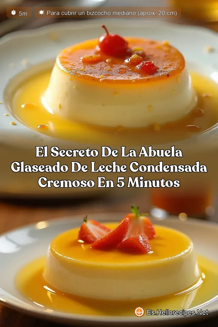 El Secreto de la Abuela Glaseado de Leche Condensada Cremoso en 5 Minutos