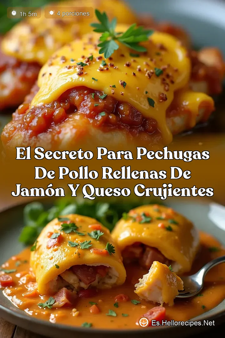 El Secreto para Pechugas de Pollo Rellenas de Jam&oacute;n y Queso Crujientes
