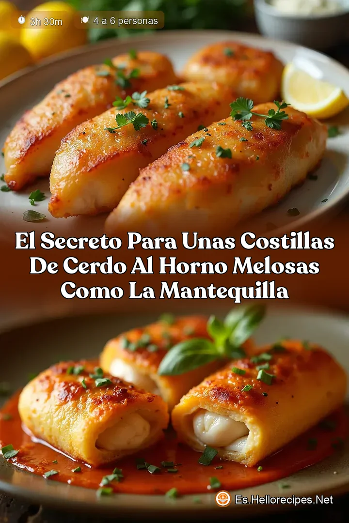 El Secreto para unas Costillas de Cerdo al Horno Melosas como la Mantequilla