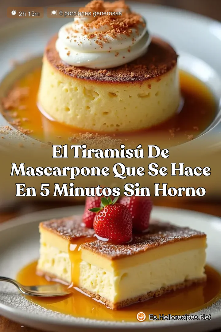 El Tiramis&uacute; de Mascarpone que se Hace en 5 Minutos Sin Horno
