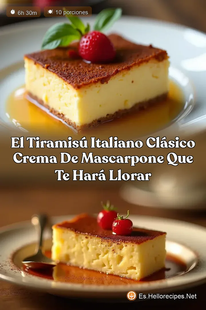 El Tiramis&uacute; Italiano Cl&aacute;sico Crema de Mascarpone que te Har&aacute; Llorar