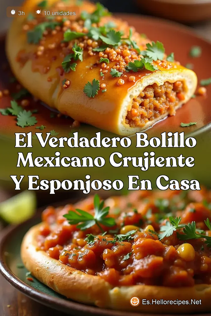 El Verdadero Bolillo Mexicano Crujiente y Esponjoso en Casa