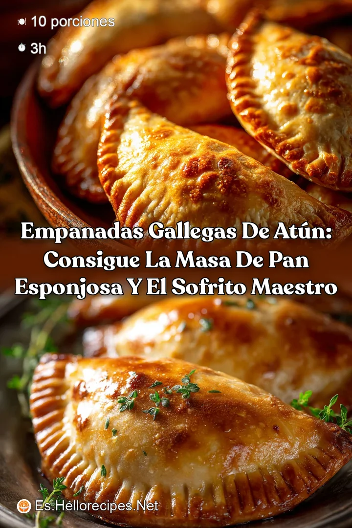 Empanadas gallegas de at&uacute;n: Consigue la masa de pan esponjosa y el sofrito maestro