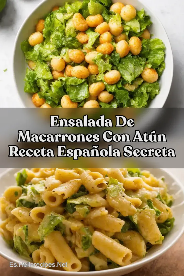 Ensalada de Macarrones con At&uacute;n Receta Espa&ntilde;ola Secreta