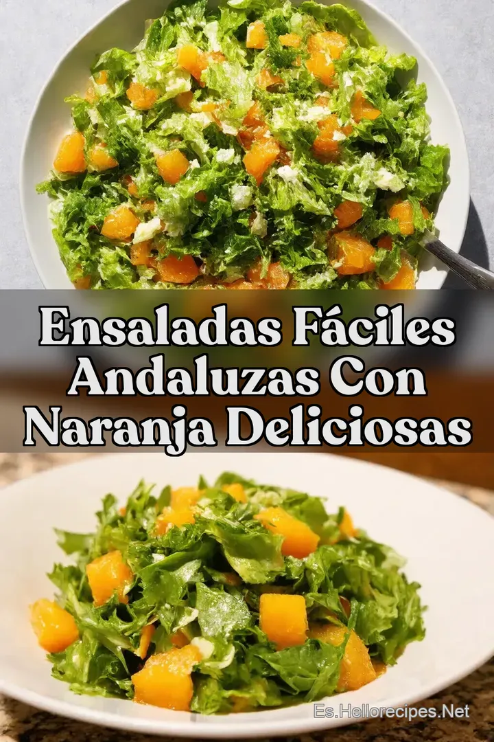 Ensaladas F&aacute;ciles Andaluzas con Naranja Deliciosas