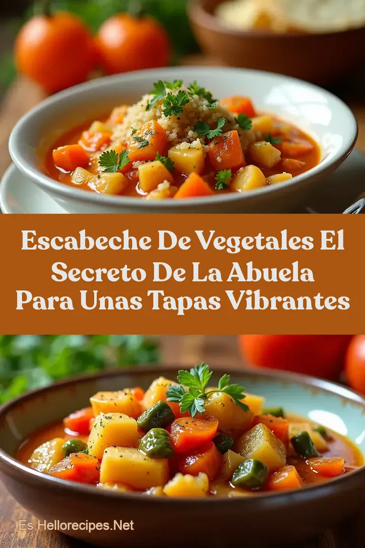 Escabeche de Vegetales El secreto de la abuela para unas Tapas vibrantes