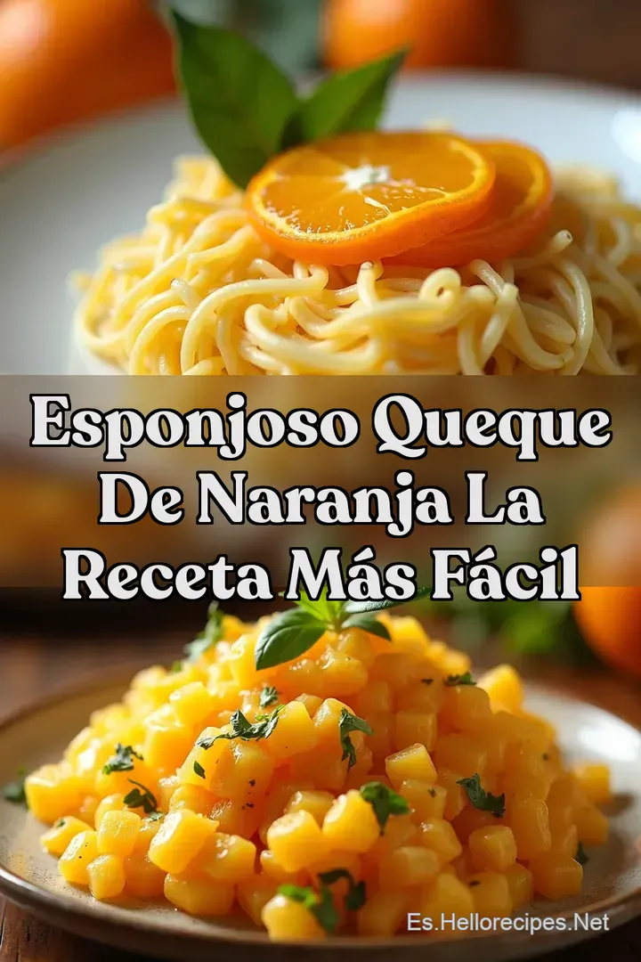 Esponjoso Queque de Naranja La Receta M&aacute;s F&aacute;cil
