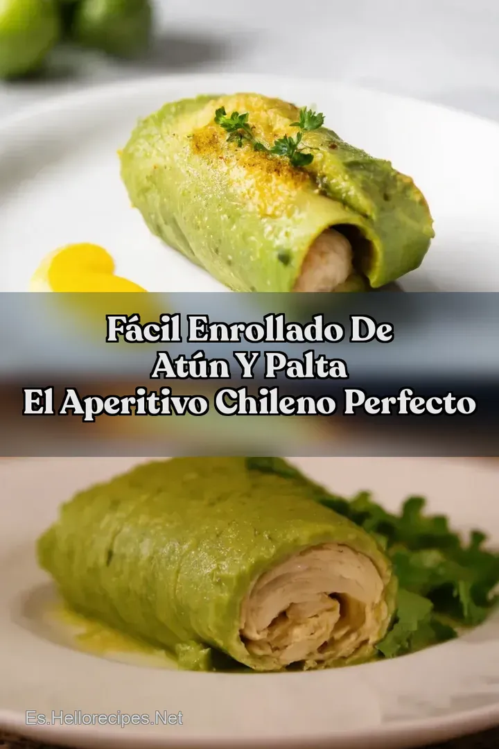 F&aacute;cil Enrollado de At&uacute;n y Palta El Aperitivo Chileno Perfecto