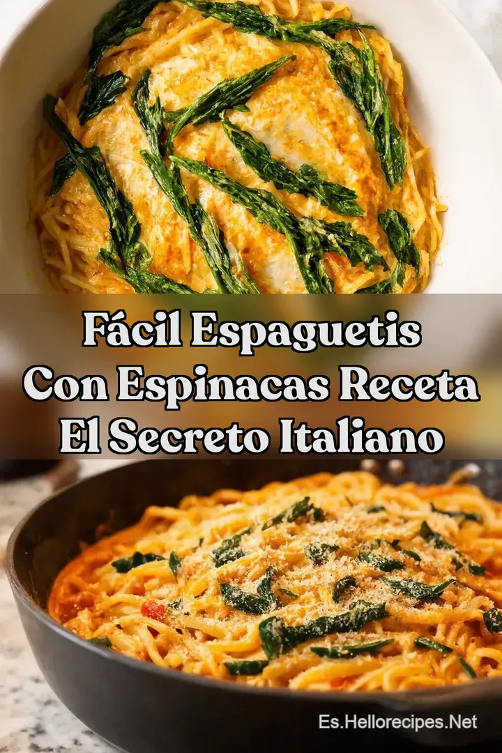 F&aacute;cil Espaguetis con Espinacas Receta El Secreto Italiano
